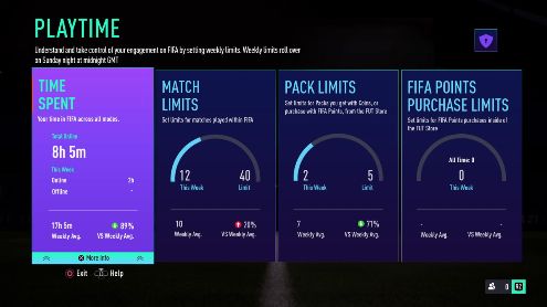 FIFA 21 : Une nouvelle fonctionnalité pour limiter temps de jeu et dépenses