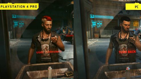 L'image du jour : Cyberpunk 2077, un comparatif PS4 Pro vs PC éloquent