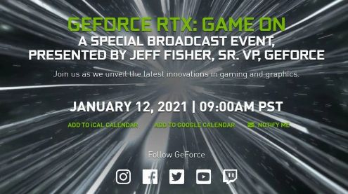 CES 2021 : Nvidia programme son événement 