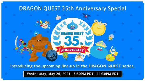 Dragon Quest : Un livestream pour les 35 ans de la saga dans quelques jours, avec Yuji Horii