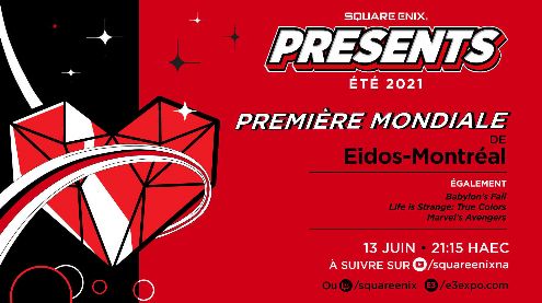 E3 2021 : Le Square Enix Presents le 13 juin, avec le nouveau jeu d'Eidos Montréal