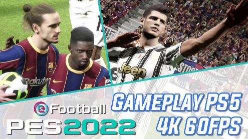 eFootball PES 2022 : Découvrez la bêta PS5 en 4K/60fps avec un Juve-Barça de gala