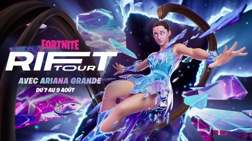 Fortnite Rift Tour avec Ariane Grande, des concerts dans le jeu a partir du 7 août