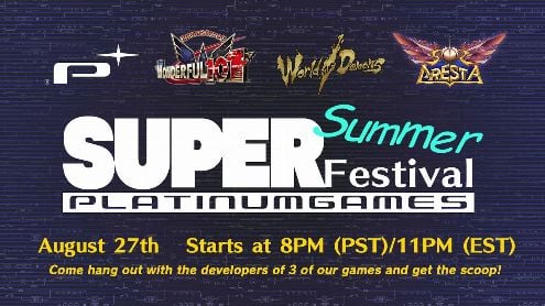 PlatinumGames annonce son SuperSummer Festival pour la fin de semaine