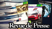 Revue de presse : Dark Souls, RAGE, Forza 4, DQ MJ 2...