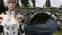 Final Fantasy vs Skyrim : Lightning prend la pose