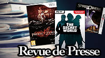 Revue de presse : The Secret World, Spirit Camera, Project Zero 2 Wii