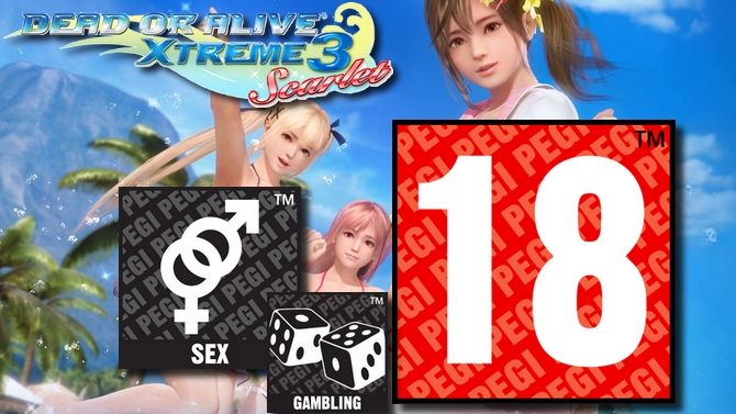 TEST IMPORT de Dead or Alive Xtreme 3 Scarlet : Il était donc là, le PEGI 18 de DOA6 !