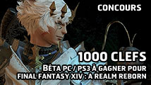 CONCOURS Final Fantasy XIV : Gagnez 1000 clés PC / PS3 pour la bêta