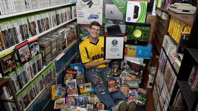 10 607 jeux vidéo, la plus grande collection personnelle au monde