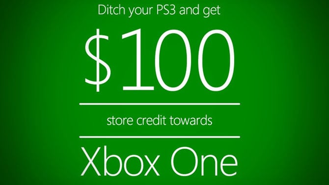 Microsoft offre 100 dollars pour "plaquer" sa PS3 pour une Xbox One