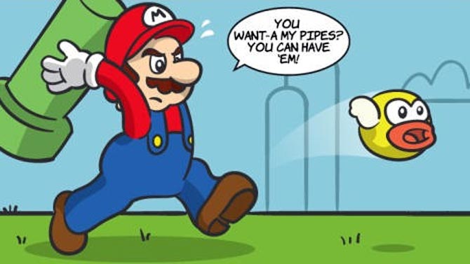 L'image du jour : quand Mario reprend ses droits dans Flappy Bird