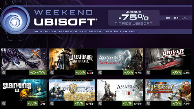BON PLAN. Des dizaines de promotions pour les jeux Ubisoft sur Steam