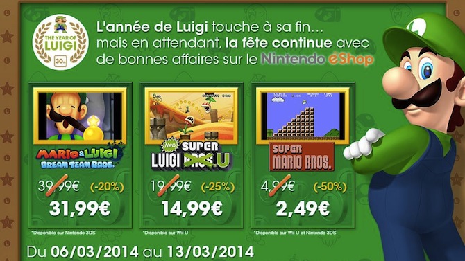 BON PLAN. 3 jeux "Luigi" en baisse sur le Nintendo eShop