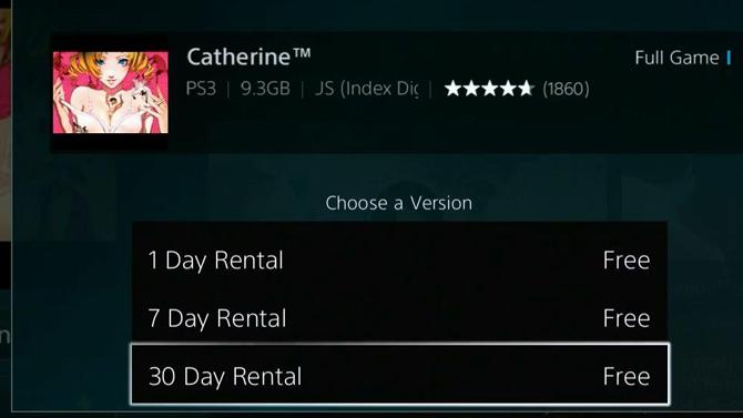 PS3. La location de jeux apparaît sur le PlayStation Store US