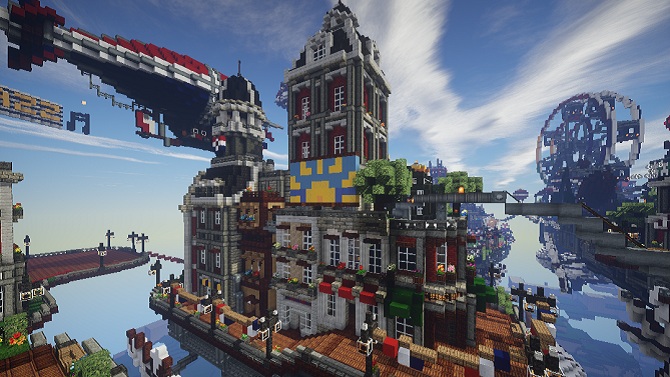 BioShock Infinite : Columbia récréée sur Minecraft