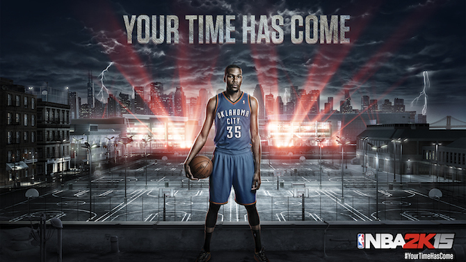 NBA 2K15 : Kevin Durant sur la jaquette