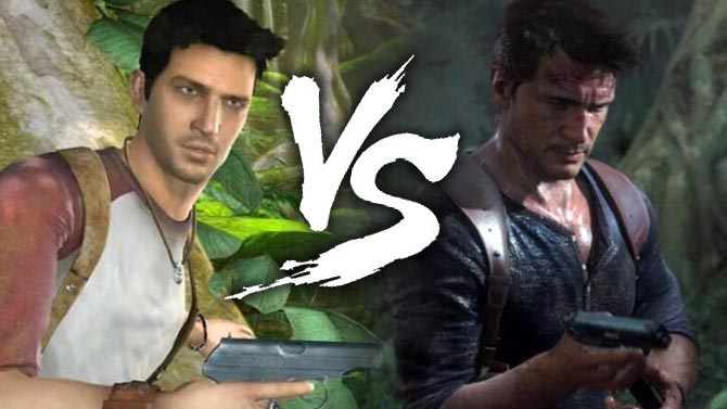 L'image du jour : le 1er trailer d'Uncharted 1 VS Uncharted 4