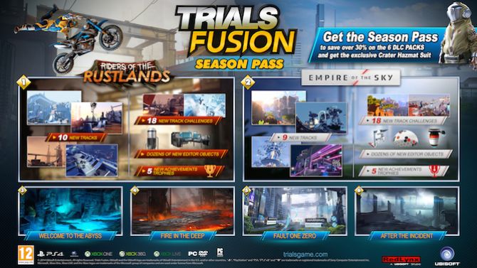 Trials Fusion : Season Pass, prix et détails dévoilés