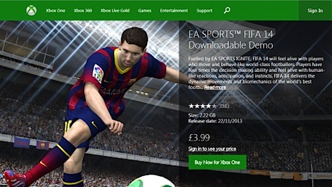 Démos payantes pour FIFA 14 et UFC : EA corrige le tir