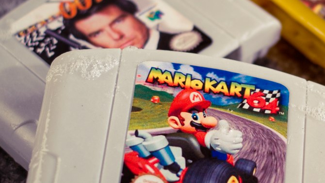 Savonnez-vous avec des cartouches Nintendo