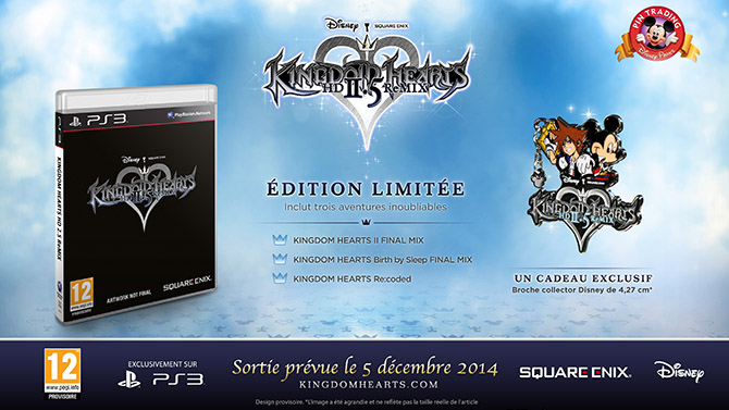 Kingdom Hearts HD 2.5 Remix : l'édition limitée annoncée