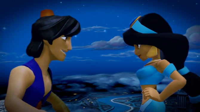 Disney Infinity 2.0 : Jasmine et Aladdin rêvent bleu en vidéo