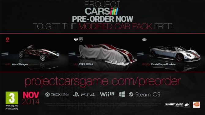 Project CARS : Précommandes et éditions limitées en détails