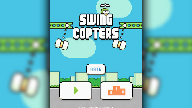 Swing Copters : la suite de Flappy Bird, encore plus difficile