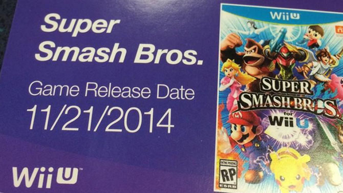 Super Smash Bros. : une date fuite pour la Wii U