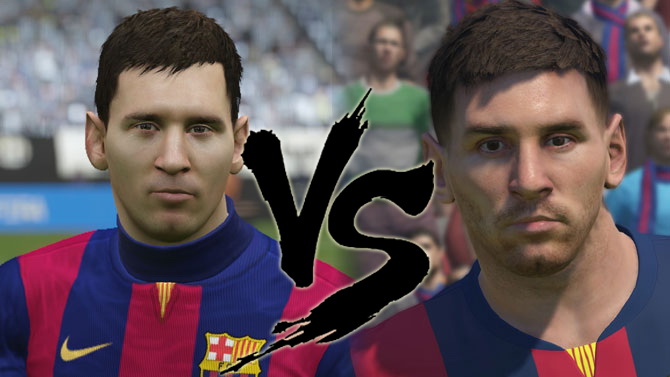 PES 2015 vs FIFA 15 : notre comparatif en 10 visages
