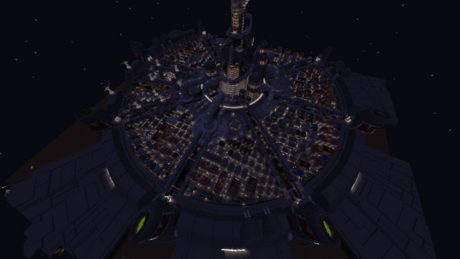 Midgar (Final Fantasy VII) recréée dans Minecraft