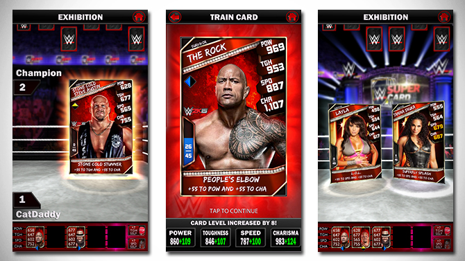 WWE SuperCard : du nouveau contenu ajouté