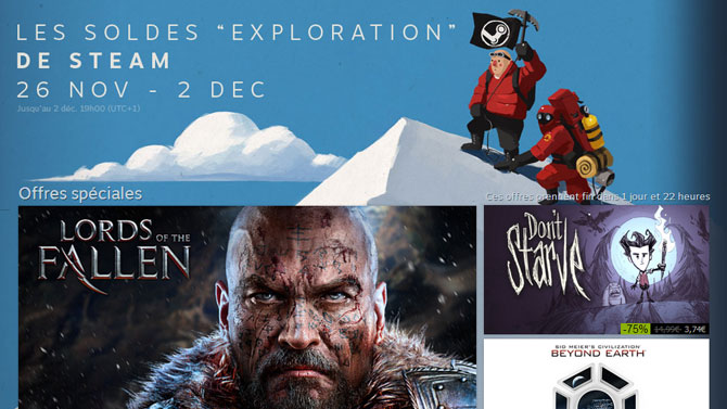 Les soldes Steam sont lancées, voici les premières offres