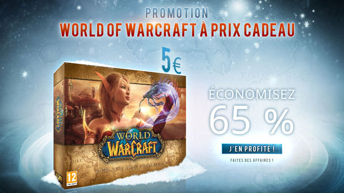 World of Warcraft à 5 euros avec 30 jours de jeu gratuit