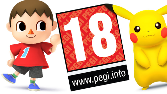 L'image du jour : attendez, c'est pas PEGI 18 Super Smash Bros ?