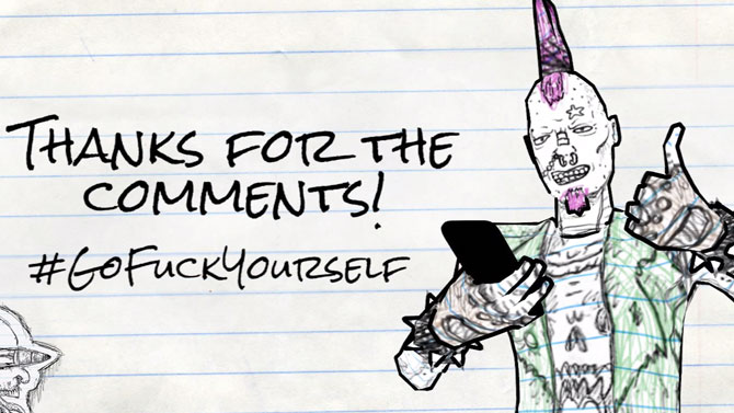 Drawn to Death : David Jaffe vous invite à aller vous faire foutre