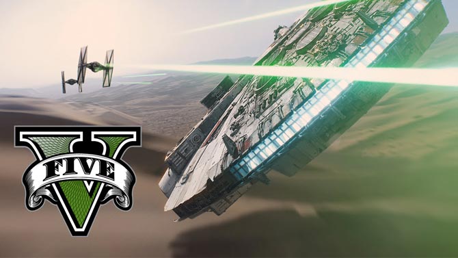 L'image du jour : le teaser de Star Wars 7 refait entièrement avec GTA 5
