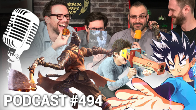 PODCAST 494 : Où l'on parle de la difficulté de Sekiro, de l'actu et de Super Dragon Ball Heroes