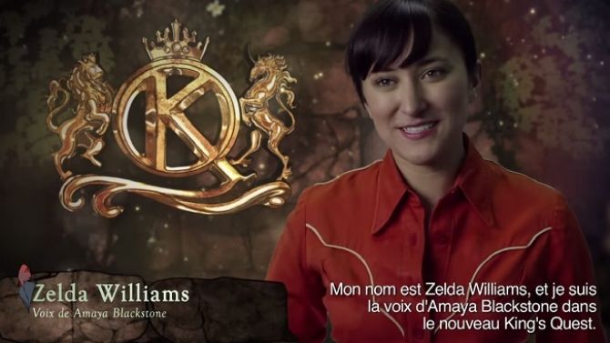King's Quest présente son casting des voix avec Zelda Williams