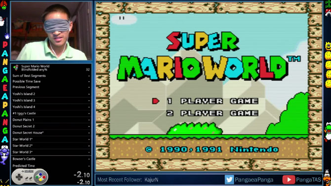 Super Mario World terminé en 23 minutes avec les yeux bandés, la vidéo