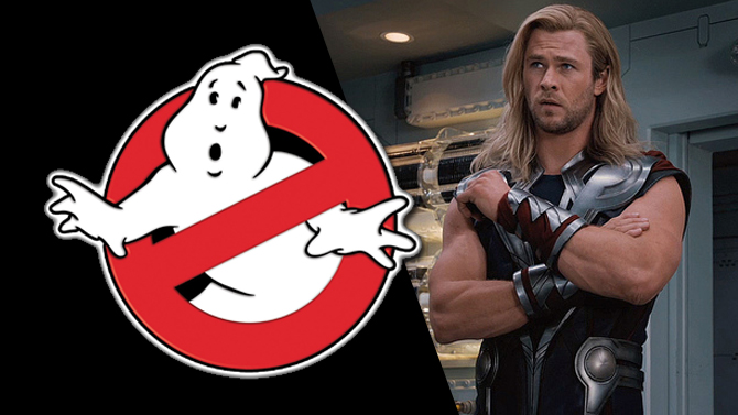 Ghostbusters : Chris Hemsworth (Thor) en combinaison sur le tournage, la photo