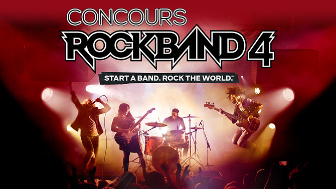 Concours Rock Band 4 : Gagnez votre entrée à la soirée de lancement