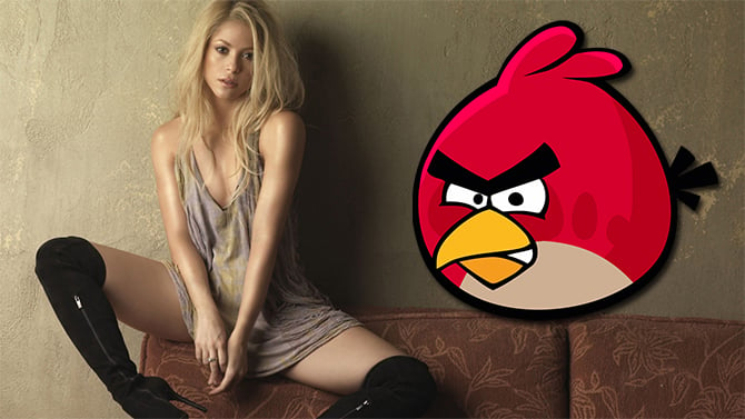 Shakira transformée en Angry Bird dans Angry Birds Pop, les images