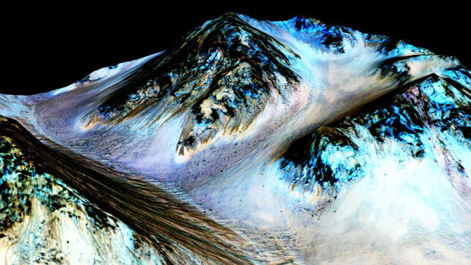 De l'eau à l'état liquide a été découverte sur Mars