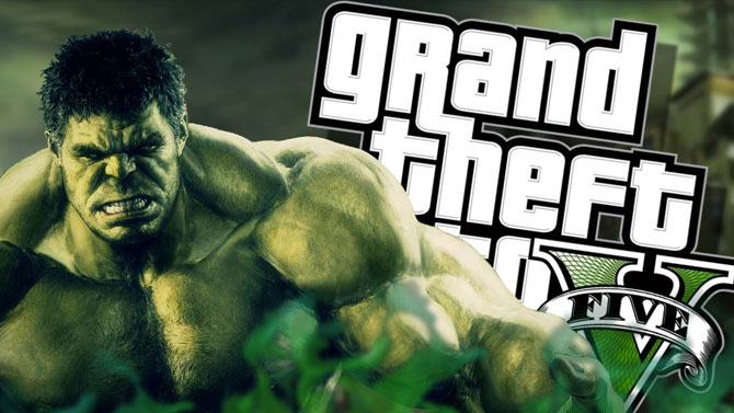 L'image du jour : Quand Hulk débarque dans GTA 5