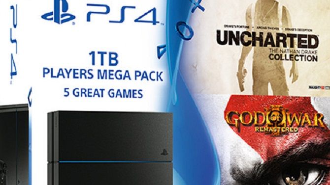 PS4 : Un Mega Bundle 1To avec 5 gros jeux listé au Royaume-Uni