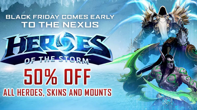 Heroes of the Storm : Moitié prix sur toute la boutique pour le Black Friday