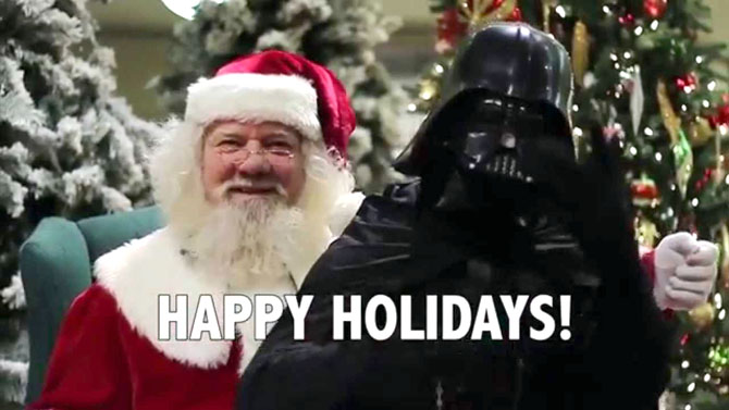 L'image du jour : Quand Star Wars est plus fort que Noël