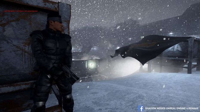 Metal Gear Solid Shadow Moses : Snake s'infiltre avec son Socom